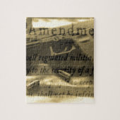 An zweiter Stelle Amedment Puzzle (Vertikal)