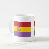 An zweiter Stelle spanische Republik-Flagge Kaffeetasse (Vorderseite Links)
