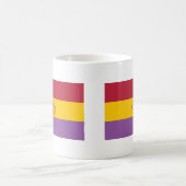 An zweiter Stelle spanische Republik-Flagge Kaffeetasse (Mittel)