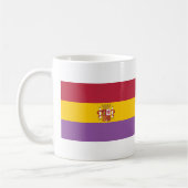 An zweiter Stelle spanische Republik-Flagge Kaffeetasse (Links)