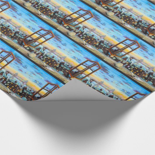 An zweiter Stelle Stern rechts. Peter Pan Geschenkpapier (Ecke)