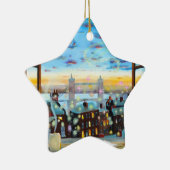 An zweiter Stelle Stern rechts. Peter Pan Keramikornament (Rechts)