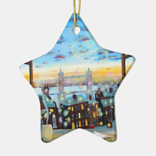 An zweiter Stelle Stern rechts. Peter Pan Keramikornament (Links)