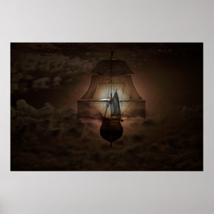 an zweiter Stelle Stern rechts Poster