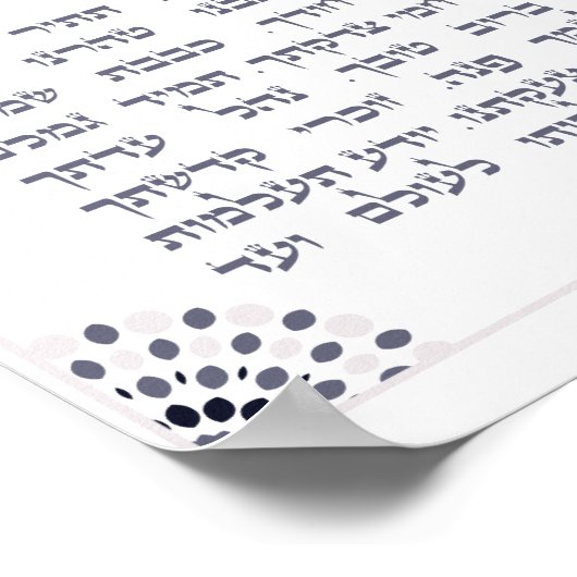 Ana BaKoach Kabbalistic Print Poster (Ecke)
