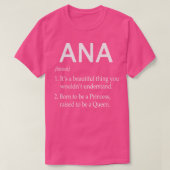 Ana Name Gift T-Shirt (Design vorne)