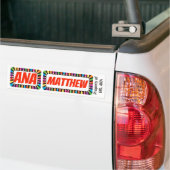 Ana- und Matthew-Namensschild mit farbigem Autoaufkleber (Auf Lkw)