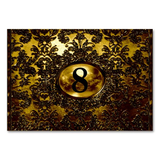 Anabella Dusk II Elegant Einzigartig Tischnummer (Vorderseite)