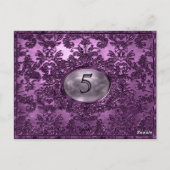 Anabelle Plaza Viktorianische Tischnummer Card (Rückseite)