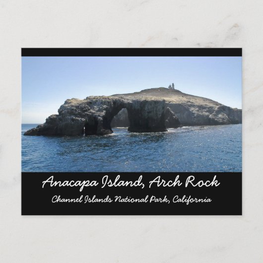 Anacapa Island Arch Rock Postkarte (Vorderseite)