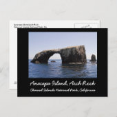 Anacapa Island Arch Rock Postkarte (Vorne/Hinten)