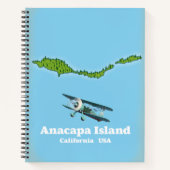 Anacapa Island California USA Karte Notizblock (Vorderseite)