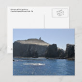 Anacapa Island Lighthouse Postkarte (Vorne/Hinten)
