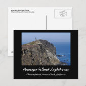 Anacapa Island Lighthouse Postkarte (Vorne/Hinten)