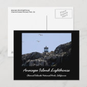 Anacapa Island Lighthouse Postkarte (Vorne/Hinten)