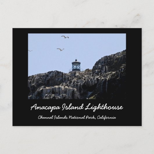 Anacapa Island Lighthouse Postkarte (Vorderseite)