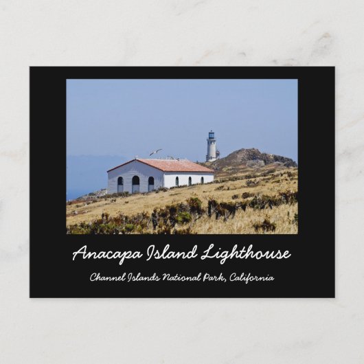 Anacapa Island Lighthouse Postkarte (Vorderseite)
