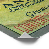 Anaco Apple Crate Label Poster (Ecke)