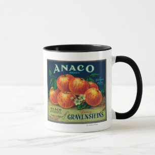 Anaco Apple Kisten-Aufkleber Tasse