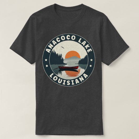 Anacoco Lake Louisiana Sunset TShirt (Design vorne)