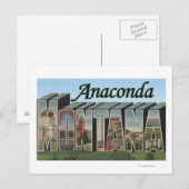 Anaconda, Montana - Große Briefmarkenszenen Postkarte (Vorne/Hinten)