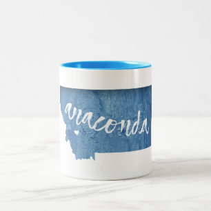 Anaconda Montana Holzmaserung Zweifarbige Tasse