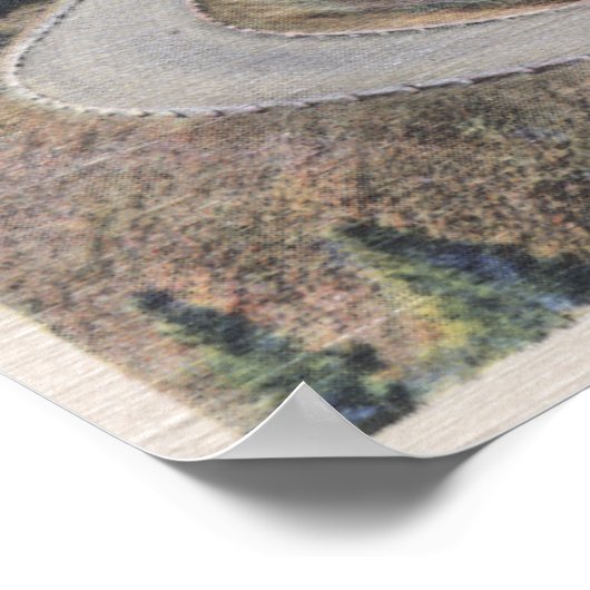 Anaconda, Montana - Horseshoe Curve Poster (Ecke)