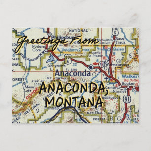 Anaconda Montana Vintage Karte