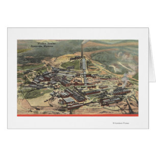 Anaconda, Montana- - Washoe Schmelzer-Ansicht von
