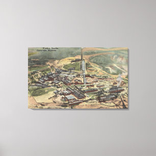 Anaconda, Montana- - Washoe Schmelzer-Ansicht von Leinwanddruck