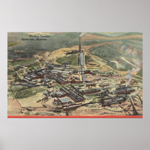Anaconda, Montana - Washoe Smelter View von Poster