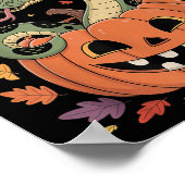 Anaconda Schlangen Kostüm auf Kürbiskahn Halloween Poster (Ecke)