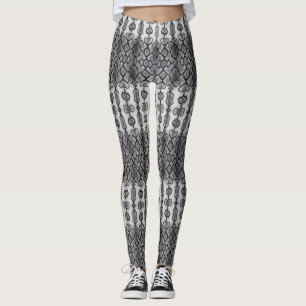 Anaconda-Skelettdesign Leggings