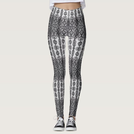Anaconda-Skelettdesign Leggings (Vorderseite)