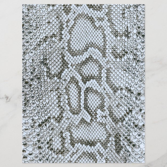 Anaconda Snakeskin Textur 2 Seite Scrapbook Papier (Vorderseite)