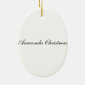 Anaconda-Weihnachtsverzierung Keramik Ornament (Hinten)