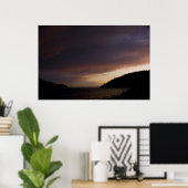 Anacortes Island und Burrows Bay Sunset Print Poster (Heimbüro)