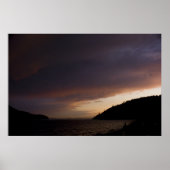 Anacortes Island und Burrows Bay Sunset Print Poster (Vorne)