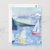 Anacortes Sailboote Postkarte (Vorne/Hinten)