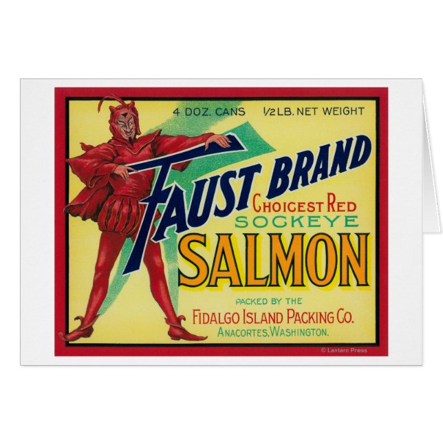 Anacortes, Washington - Faust Lmon Case Label (Vorderseite (Horizontal))