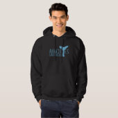 Anacortes Washington Whale Tail Whale Watching Sou Hoodie (Vorne ganz)