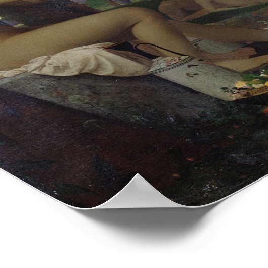 Anacreon, Bacchus und Aphrodite, 1848 Poster (Ecke)