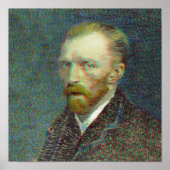 Anaglyph 3D Vincent van Gog Selbstportrait Poster (Vorne)
