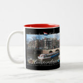 Anaglyph-Tasse Amsterdams Holland 3D Zweifarbige Tasse (Links)