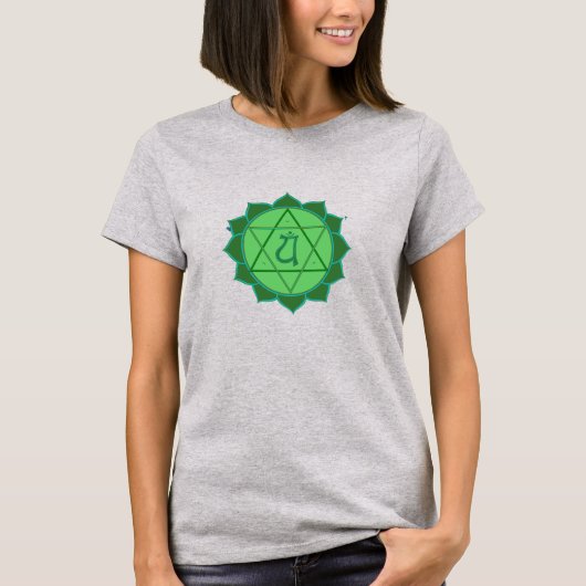 Anahata Chakra Ladys Burnout T - Shirt (Vorderseite)