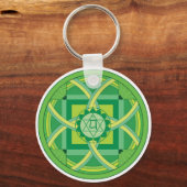 Anahata chakra Mandala Schlüsselanhänger (Vorderseite)