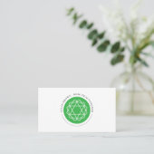 Anahata Heart Chakra Business Card Visitenkarte (Stehend Vorderseite)