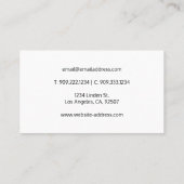 Anahata Heart Chakra Business Card Visitenkarte (Rückseite)