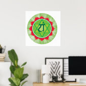 Anahata Heart Chakra Value Poster Paper (Matte) (Heimbüro)
