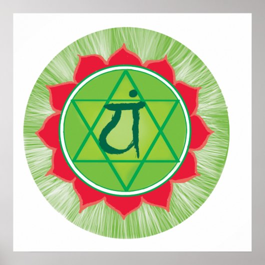 Anahata Heart Chakra Value Poster Paper (Matte) (Vorne)